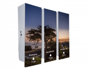 Little-River-Inn-01--trio-dispenser---white---Shampoo,-Conditioner-Shower-Gel (1)