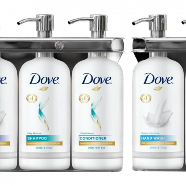 photo of Dove Aquamenities Dispenser Bracket IHG from Green Suites