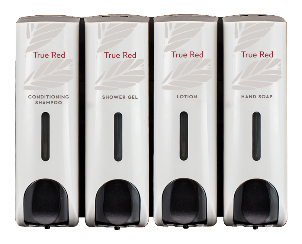 custom hotel shower dispensers from Green Suites Hotel Solutions